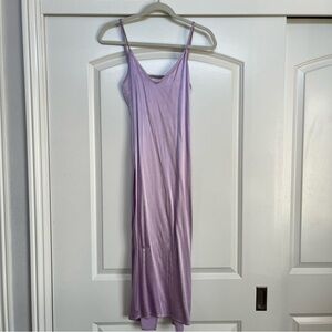 Zara Purple Satin Backless Dress 💜